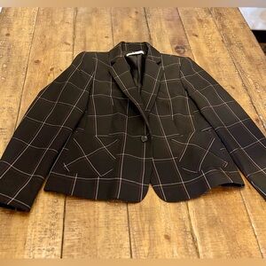 Kasper Women's Black Plaid Blazer